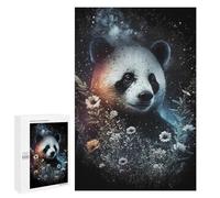 for Adults 1000 PCS Puzzle Magical Panda with Flowers -1 Jigsaw Puzzles for Adults But Fun And Humorous for Birthday, Chrismas for Is Ideal As A Gift 1000 PCS