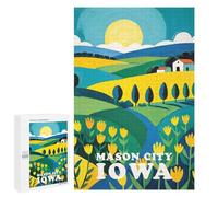 for Adults 1000 PCS Puzzle Mason City Iowa Sunrise Jigsaw Puzzles for Adults But Fun And Humorous for Birthday, Chrismas for Is Ideal As A Gift 1000 PCS