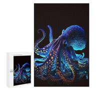 for Adults 1000 PCS Puzzle Neon Octopus Jigsaw Puzzles for Adults But Fun And Humorous for Birthday, Chrismas for Is Ideal As A Gift 1000 PCS