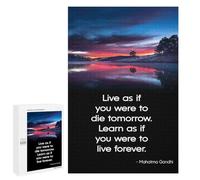 for Adults 1000 PCS Puzzle Quote Mahatma Gandhi Jigsaw Puzzles for Adults But Fun And Humorous for Birthday, Chrismas for Is Ideal As A Gift 1000 PCS