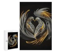 for Adults 1000 PCS Puzzle Rock Dove Birds Loving Jigsaw Puzzles for Adults But Fun And Humorous for Birthday, Chrismas for Is Ideal As A Gift 1000 PCS