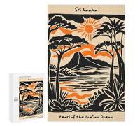 for Adults 1000 PCS Puzzle Sri Lanka Landscape Art Print Jigsaw Puzzles for Adults But Fun And Humorous for Birthday, Chrismas for Is Ideal As A Gift 1000 PCS