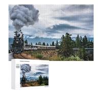 for Adults 1000 PCS Puzzle Steam Train Journey Adult Puzzles Hands-on Game Improve Memory Unique Gifts for Birthday And Christmas 1000 PCS