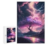 for Adults 1000 PCS Puzzle Thunderstorm with Lightning Strikes -1 Jigsaw Puzzles for Adults But Fun And Humorous for Birthday, Chrismas for Is Ideal As A Gift 1000 PCS