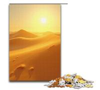 for Adults 1000 Piece A Ray of Sunlight Dyed The Sand Dunes Into Honey Color Jigsaw Puzzles for Adults Wood Puzzle Difficult And Challenge 1000 PCS(38x26cm)