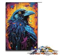 for Adults 1000 Piece Colorful Fantasy Crow Jigsaw Puzzles for Adults Paper Puzzle Difficult And Challenge 1000 PCS(38x26cm)