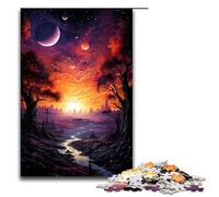 for Adults 1000 Piece Colorful Psychedelia of Stellar Voyages Jigsaw Puzzles for Adults Wood Puzzle Difficult And Challenge 1000 PCS(75x50cm)