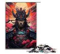 for Adults 1000 Piece Japanese Sakura Samurai Jigsaw Puzzles for Adults Wood Puzzle Difficult And Challenge 1000PCS(75x50cm)