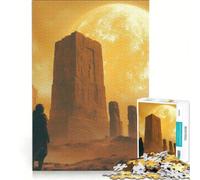 for Adults 1000 Piece Jigsaw Puzzle A Lone Astronaut Discovering An Ancient, Magical Stonehenge on A Mysterious, Pla, Educational Toy, Decompressing Intellectual, for Is Ideal As A Gift 38x26cm