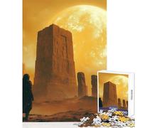 for Adults 1000 Piece Jigsaw Puzzle A Lone Astronaut Discovering An Ancient, Magical Stonehenge on A Mysterious, Pla Toy Wall Decor Art Work Gift Hands-on Game Enhance Love between Couples 1000