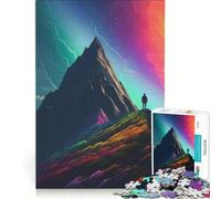 for Adults 1000 Piece Jigsaw Puzzle A Man Standing Unique Moun, Fun Games, Challenging To Complete, Improving Love between Couples 50x75cm