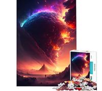 for Adults 1000 Piece Jigsaw Puzzle Alien Apocalypse Toy Intellectual Game Impossible Game for The Whole for Women Men (Size 38x52cm)