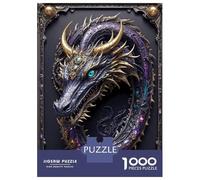 for Adults 1000 Piece Jigsaw Puzzle Amethyst Dragon Lord Jigsaw Puzzle Brain Teaser Game Hand Speed Race Fun Activities at Home 52x38cm/1000pcs