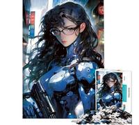 for Adults 1000 Piece Jigsaw Puzzle Android Cyborg Soldier 1000 Jigsaw Puzzle DIY Toys Difficult Challenge Birthday Present, Gifts, (50x75cm)