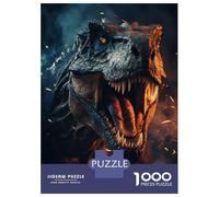 for Adults 1000 Piece Jigsaw Puzzle Angry Dino Teenager Puzzles DIY Toys Difficult Challenge Challenging Game Gifts 52x38cm/1000pcs