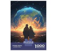 for Adults 1000 Piece Jigsaw Puzzle Anime Couple Apocalypse Jigsaw Brain Teaser Game Home Decoration Unique Birthday And Xmas Gifts 38x26cm/1000pcs