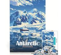 for Adults 1000 Piece Jigsaw Puzzle Antarctic Peninsula Landscape, Educational Toy, Decompressing Intellectual, for Is Ideal As A Gift 38x52cm