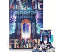 for Adults 1000 Piece Jigsaw Puzzle Arc De Triomphe Collage, Educational Toy, Decompressing Intellectual, for Is Ideal As A Gift 38x26cm