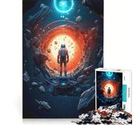 for Adults 1000 Piece Jigsaw Puzzle Astronaut And The Unknown, Anti-Stress Toys, Difficult Hard, Wishlist with Santa Claus 38x52cm
