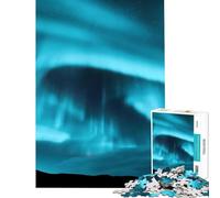 for Adults 1000 Piece Jigsaw Puzzle Aurora Borealis Iceland Toy Intellectual Game Impossible Game for The Whole for Women Men (Size 75x50cm)
