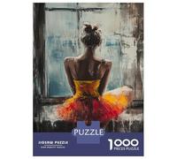 for Adults 1000 Piece Jigsaw Puzzle Ballerina by The Window Jigsaw Puzzle Relax Games Home Decoration Unique Birthday And Xmas Gifts 38x26cm/1000pcs