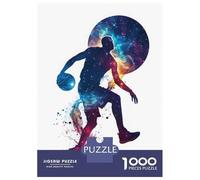 for Adults 1000 Piece Jigsaw Puzzle Basketball Galaxy Silhou Jigsaw Brain Teaser Game Home Decoration Unique Birthday And Xmas Gifts 52x38cm/1000pcs