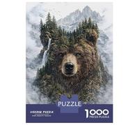 for Adults 1000 Piece Jigsaw Puzzle Bear The Forest’s Timeless Guardian Jigsaw Puzzle Relax Games Home Decoration Unique Birthday And Xmas Gifts 70x50cm/1000pcs