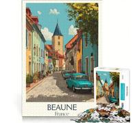 for Adults 1000 Piece Jigsaw Puzzle Beaune, Fun Games, Parent-child Interaction, Every Piece Is Unique 50x75cm