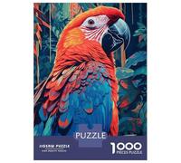 for Adults 1000 Piece Jigsaw Puzzle Beautiful Ara Parrot Adult Puzzles Anti-Stress Toys Precision Cutting Fun Activities at Home 70x50cm/1000pcs