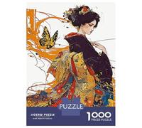 for Adults 1000 Piece Jigsaw Puzzle Beautiful Geisha Jigsaw for Adults Hands-on Game Wall Decoration Fun at Home Activities, 52x38cm/1000pcs