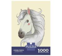 for Adults 1000 Piece Jigsaw Puzzle Beautiful Horse Head Jigsaw Puzzle Relax Games Home Decoration Unique Birthday And Xmas Gifts 52x38cm/1000pcs