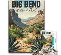 for Adults 1000 Piece Jigsaw Puzzle Big Bend National Park Presents for Women Impossible Game for And 14 Years And over (size 38x52cm)