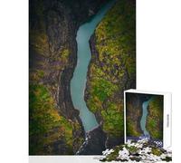 for Adults 1000 Piece Jigsaw Puzzle Big Green Ephemeral Lake Hands-on Game Stress Reliever Educational Toy Unique Birthday And Gifts (50x75cm)