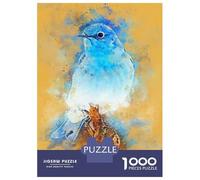for Adults 1000 Piece Jigsaw Puzzle Birds Watercolor Puzzle for Adults Relaxing Games Birthday Present Unique Birthday And Xmas Gifts 52x38cm/1000pcs