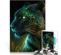 for Adults 1000 Piece Jigsaw Puzzle Black Panther Made of cardboard for age 14 years and over Educational games Home decoration Secret Santa Gifts。size：26x38cm/10.24x14.96inch
