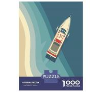 for Adults 1000 Piece Jigsaw Puzzle Boat Tropical Coastal Fiji Jigsaw Puzzle Relax Games Home Decoration Unique Birthday And Xmas Gifts 52x38cm/1000pcs