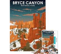 for Adults 1000 Piece Jigsaw Puzzle Bryce Canyon at Night Educational Games Toys Educational Games Great Gifts Staycation Kill Time (Size 38x52cm)