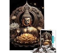 for Adults 1000 Piece Jigsaw Puzzle Buddha V Difficult And Challenge A Work of Art Educational Games Suitable for People Aged 14 And Above (38x52cm)