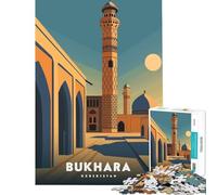 for Adults 1000 Piece Jigsaw Puzzle Bukhara Uzbekistan Challenging Game Toys Impossible Game Tough Challenge Gifts for Women Men (Size 75x50cm)