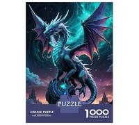 for Adults 1000 Piece Jigsaw Puzzle Celestial Ice Dragon Perched on Astral Peak Teenager Puzzles DIY Toys Difficult Challenge Challenging Game Gifts 70x50cm/1000pcs