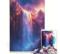 for Adults 1000 Piece Jigsaw Puzzle Celestial Space Waterfall, Toy Wall Decor, Pattern Assembly, Gifts for Friends And Family 38x52cm