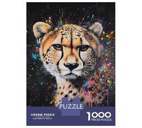 for Adults 1000 Piece Jigsaw Puzzle Cheetah Splendor -1 Jigsaw for Adults Relax Games Hand Speed Race Fun Activities at Home 52x38cm/1000pcs