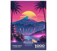 for Adults 1000 Piece Jigsaw Puzzle City Japan And Mountain Jigsaw Puzzle Brain Teaser Game Hand Speed Race Fun Activities at Home 70x50cm/1000pcs
