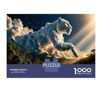 for Adults 1000 Piece Jigsaw Puzzle Cloud Tiger in The Sky Jigsaw for Adults Family Game Improve Memory Christmas Birthday Gifts 52x38cm/1000pcs