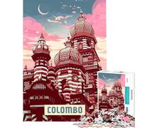 for Adults 1000 Piece Jigsaw Puzzle Colombo Relax Games Learning Educational Toys Art Work Gifts Staycation Kill Time (size 38x52cm)
