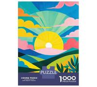 for Adults 1000 Piece Jigsaw Puzzle Colorful Iowa Sunset Jigsaw for Adults Relax Games Hand Speed Race Fun Activities at Home 52x38cm/1000pcs