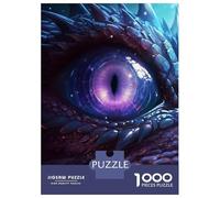 for Adults 1000 Piece Jigsaw Puzzle Cosmic Dragon Amethyst Eye Jigsaw for Adults Relax Games Hand Speed Race Fun Activities at Home 38x26cm/1000pcs