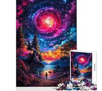 for Adults 1000 Piece Jigsaw Puzzle Cosmic Landscape Fun Family Bonding Activity Ideal Festive Choice (38X52cm)