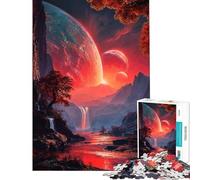 for Adults 1000 Piece Jigsaw Puzzle Crimson Convergence Puzzles for Adults Family Games Difficult Challenge Unique Birthday And Xmas Gifts (Size 50x75cm)