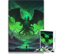 for Adults 1000 Piece Jigsaw Puzzle Cthulhu Mythos Art Enjoy Peaceful Quiet Moments High Accuracy Cutting Craft Play Toy Size 50x75cm